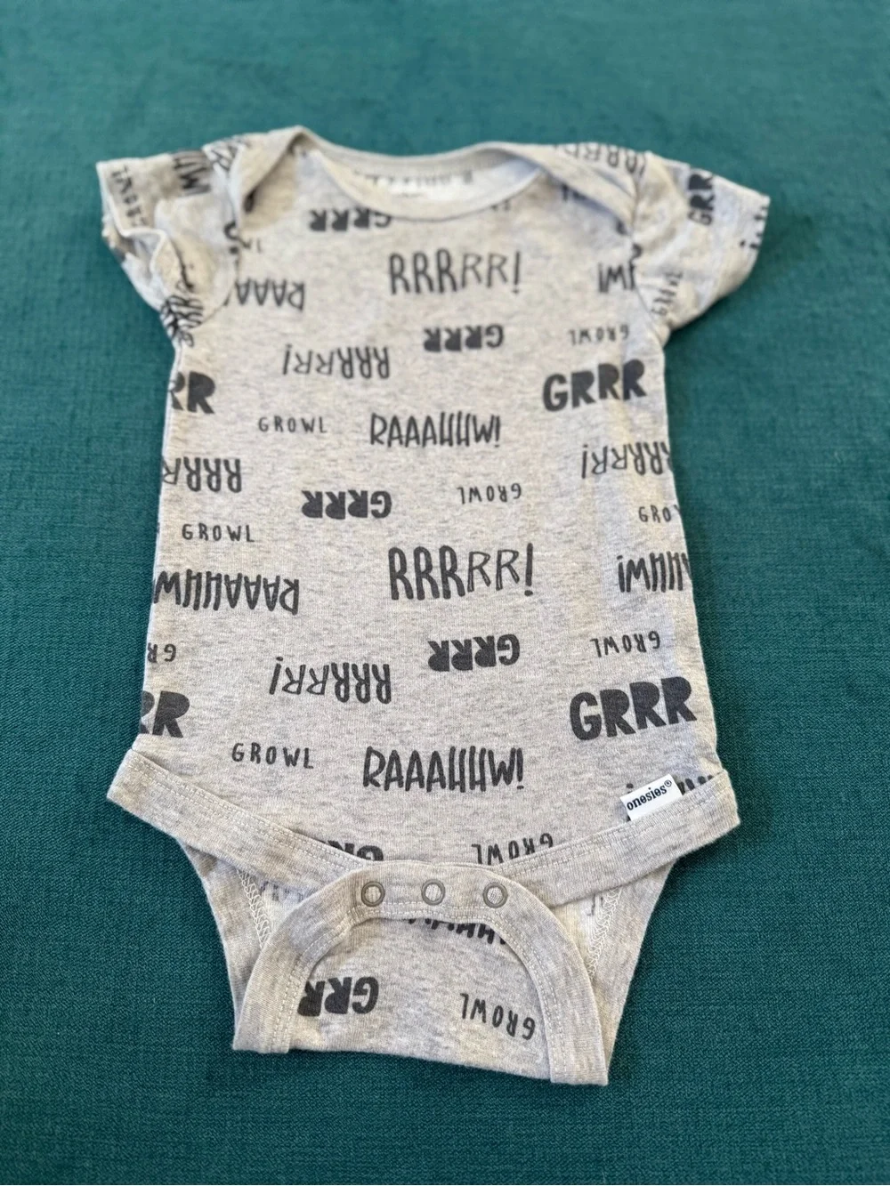 Gerber Baby Infant One-Piece Colorful Dinosaur Themed 3-Piece Set 3-6M